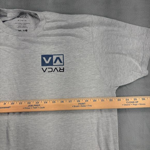 RVCA T-Shirt Mens XL Gray Short Sleeve Logo "The Balance Of Opposites PM Tenore" - Picture 5 of 6